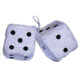 www.oliver-racing-us-parts.de - FUZZY DICE 9CM WEIß