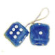 www.oliver-racing-us-parts.de - FUZZY DICE 6CM BLAU